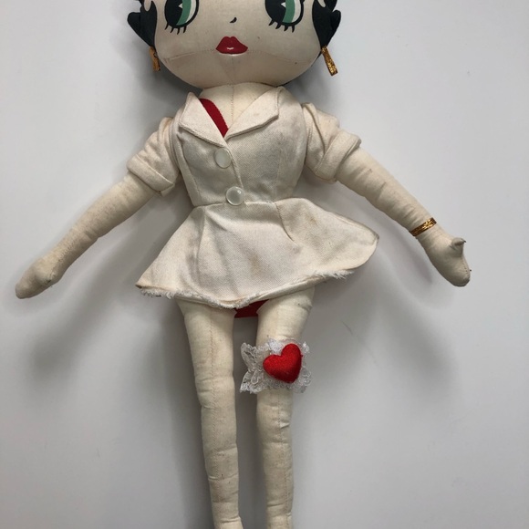 Betty Boop Nurse Betty official collectable plush doll from KellyToy 1999 - Picture 11 of 17